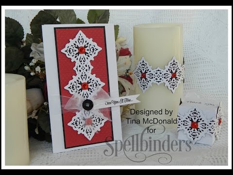Elegant Party Ensemble featuring Sparkle die by Tina McDonald