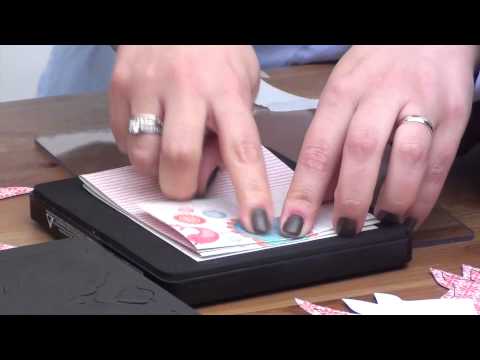 Make a concertina book using Sizzix Happi Dies