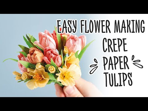 How To Make Crepe Paper Tulips