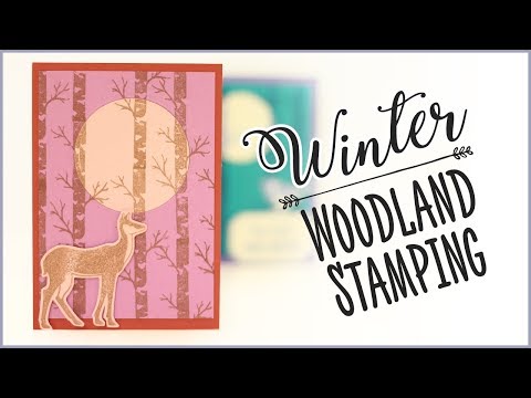 Winter Woodland Stamping