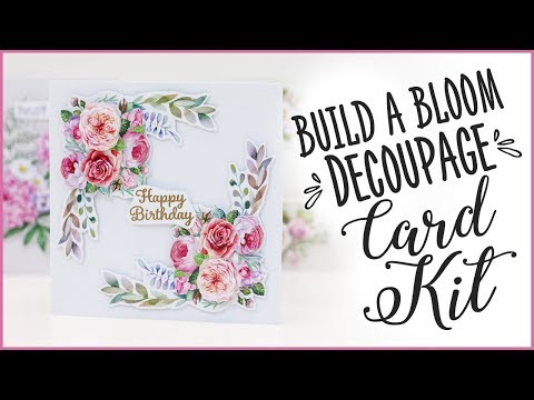Build A Bloom Decoupage Card Kit