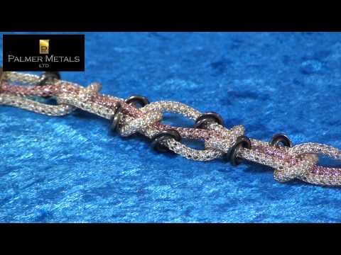 How to Make a Chain Bracelet using Silver Silk