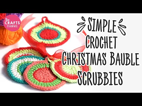 Christmas Crochet Face Scrubbies Tutorial