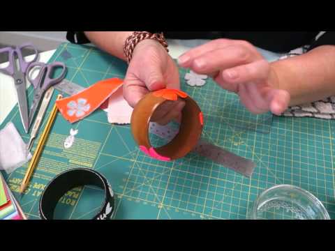 How To Die Cut Bangles From Duck Tape | EASY BEGINNERS PROJECT