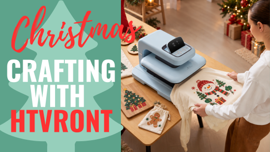 Craft for Christmas with the HTVRONT Auto Heat Press 2 | Discount Inside