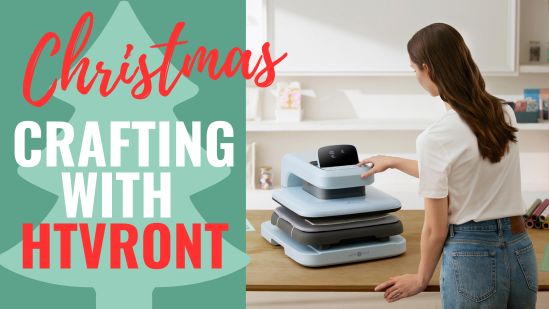 Craft for Christmas with the HTVRONT Auto Heat Press 2 – Digit | Discount Inside
