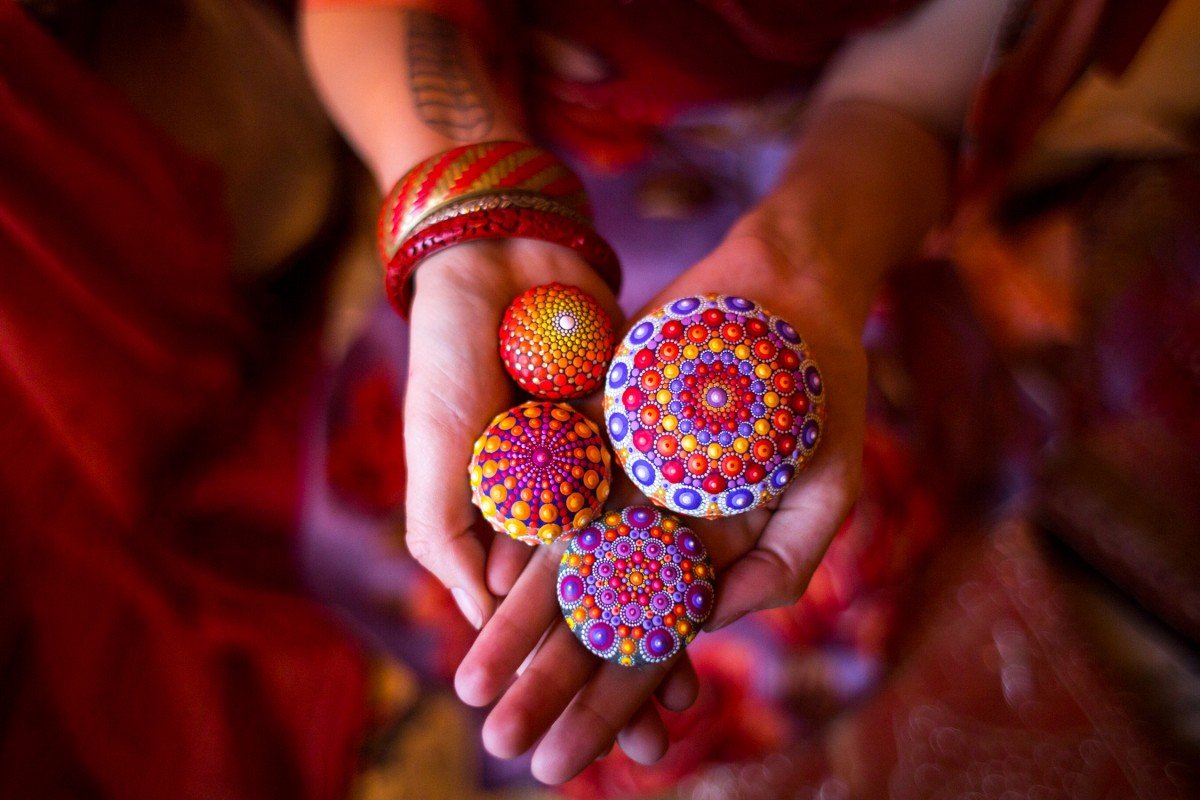 holding stones 