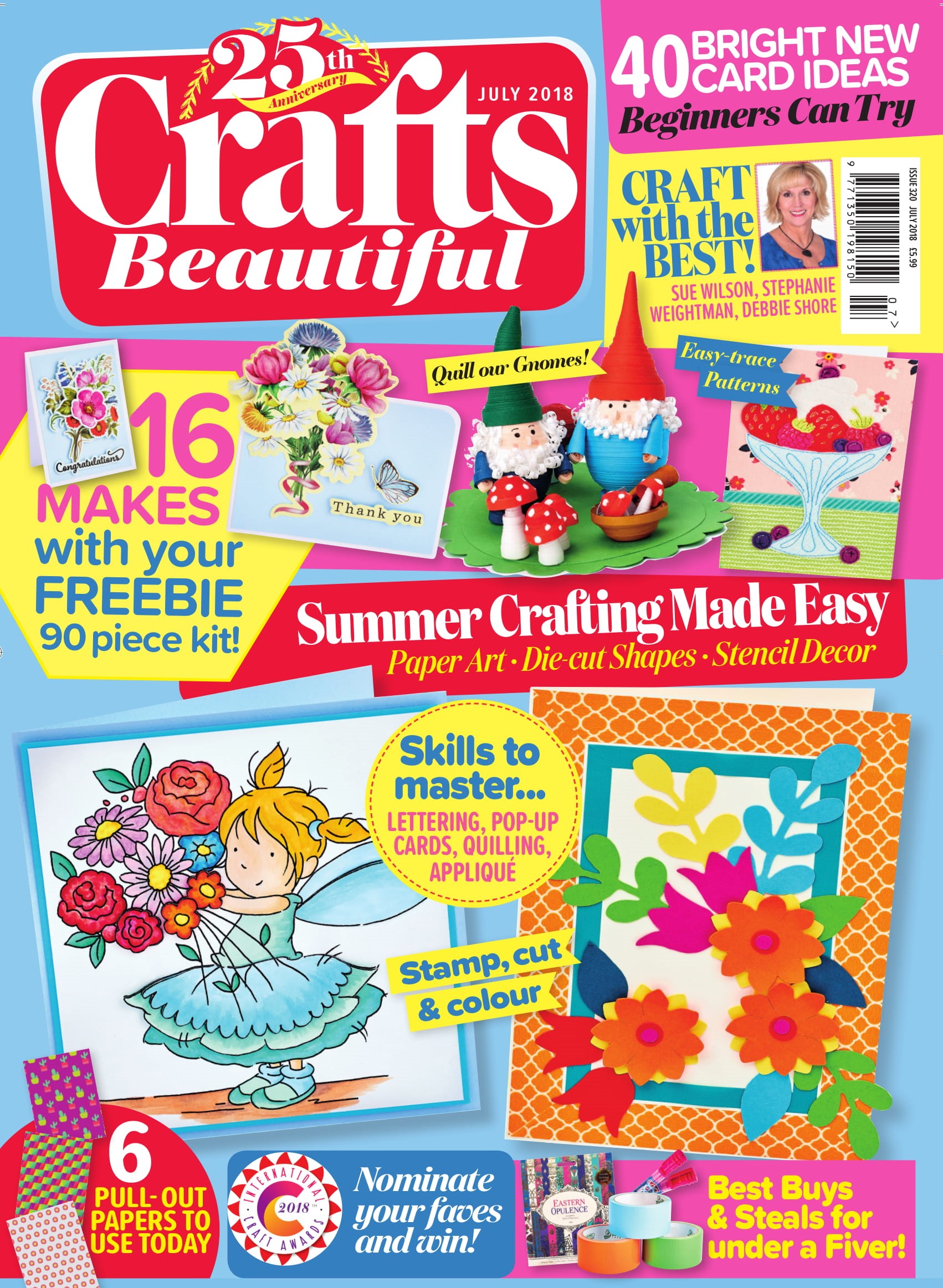 Crafts Beautiful July 2018 Issue 320 Template Pack
