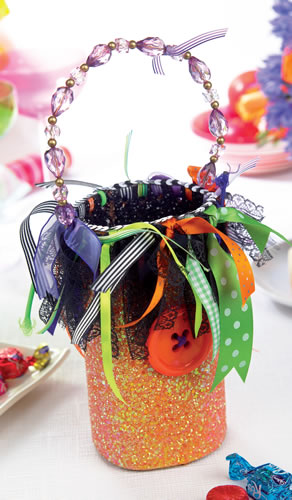 Fabric Trick or Treat Halloween Basket