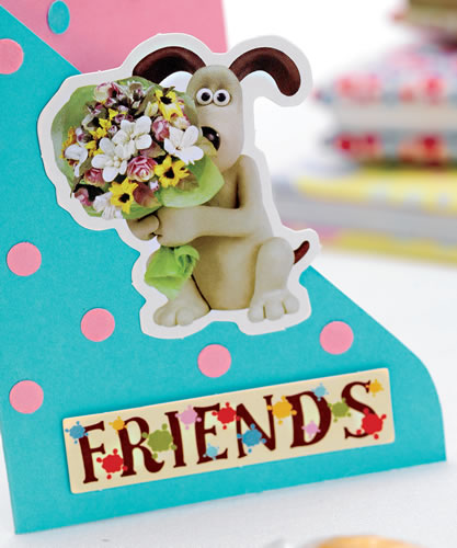 Wallace & Gromit Flower Card