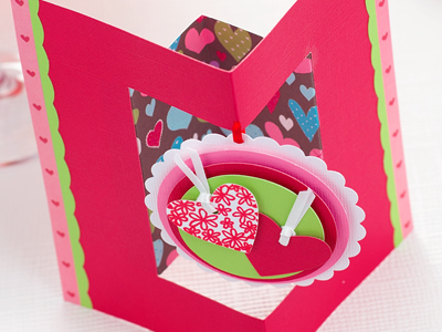 Die Cut Heart Valentine’s Day Card