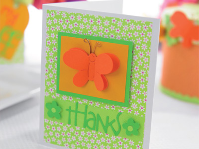 3-D Butterflies Homemade Box & Card