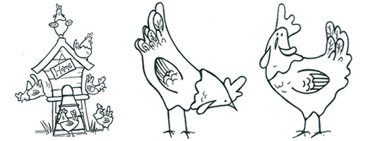 Hen & Chicken Coop Template