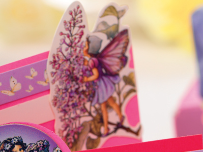 Whimsical Purple Fairy Greeting Card