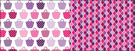 Pink & Purple Print Sentiments & Free Papers