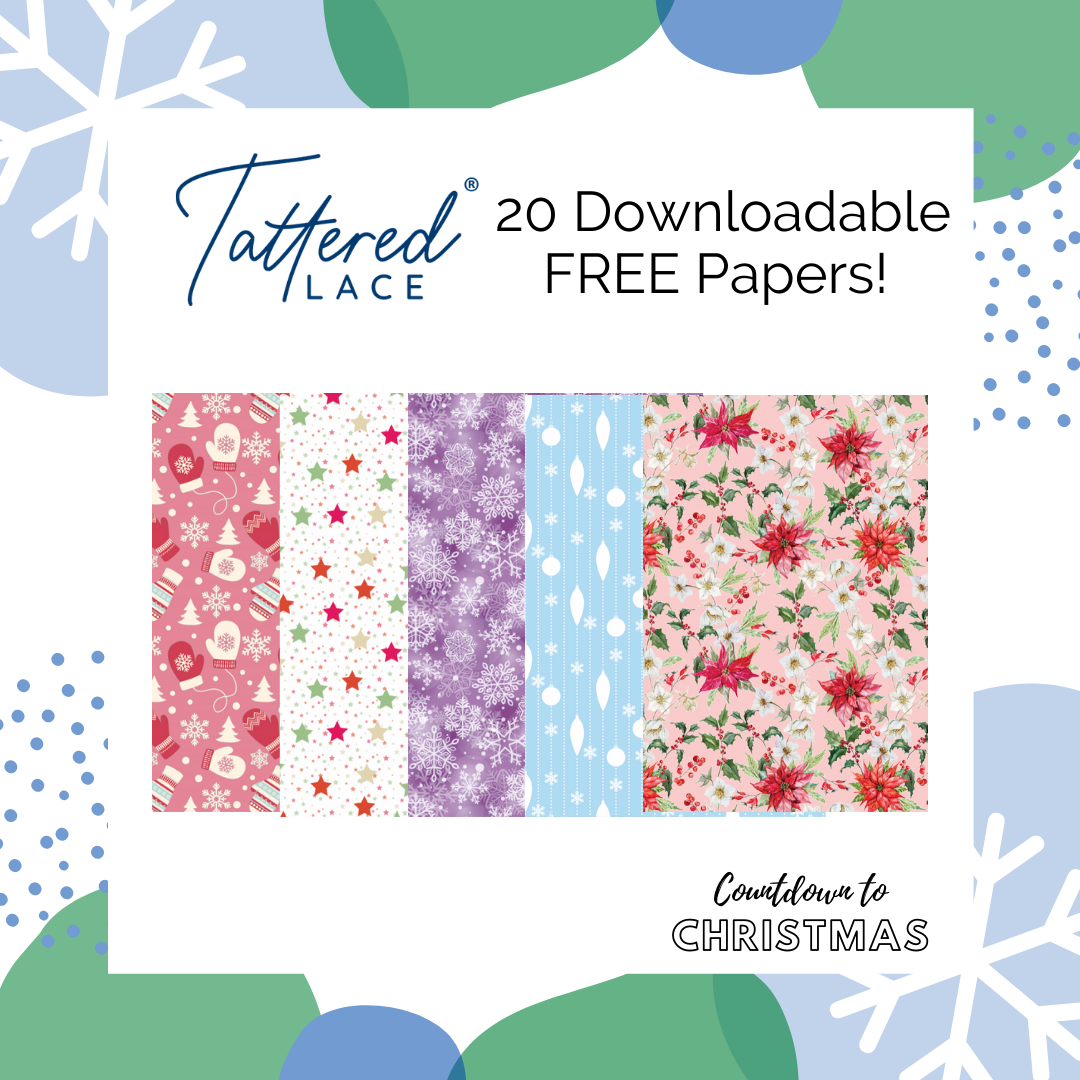 Countdown to Christmas: 20 Tattered Lace Printable Papers
