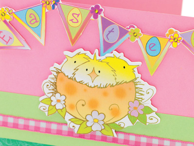 Three Little Chicks Easter Card