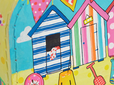 Painted Beach Themed Summer Treasure Box