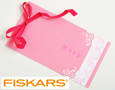 Pink Punched Homemade Tag