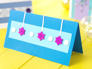 Fimo Clay & Beaded Charms Christmas Cards