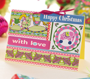 Vintage Toy Themed Christmas Card