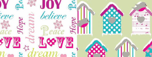 Folk Bird Christmas Print Free Papers