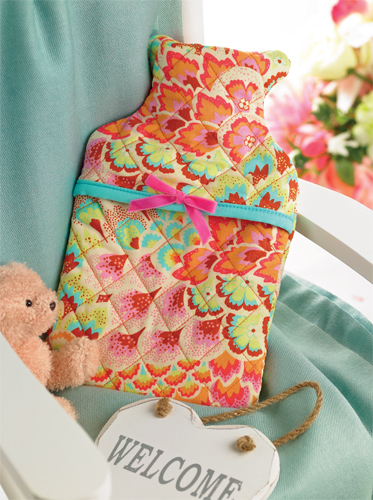 Hot Water Bottle Cover Quilting Project
