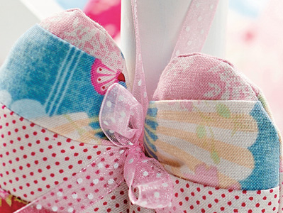 Stitched Fabric Hanging Heart