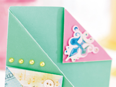 Folded Vintage Card Design