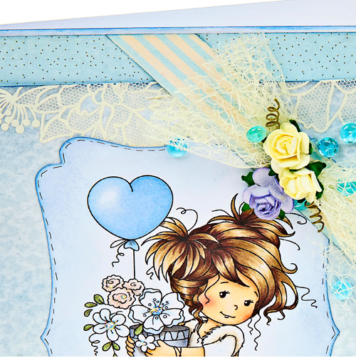 Childs Girly Topper Birthday Card