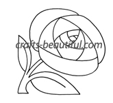 Simple Rose Free Digital Stamp