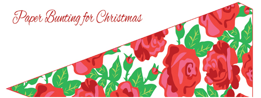Designer Paper Bunting Template