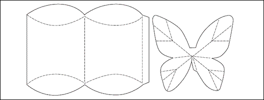 3-D Butterfly & Pillow Box Templates