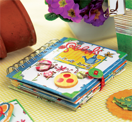 Garden Themed Scrapbook Journal