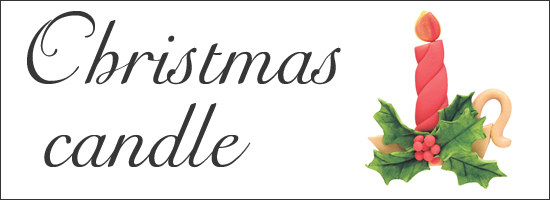 Christmas Candle Sugarcraft Free Project