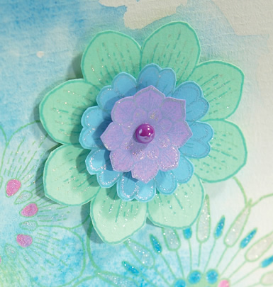 Watercolour Effect Spring Card