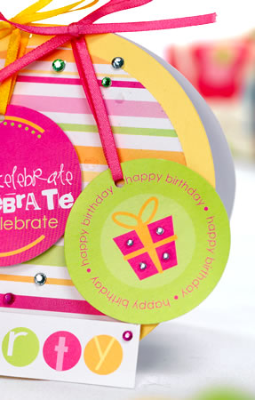 Vibrant Modern Celebrate Card