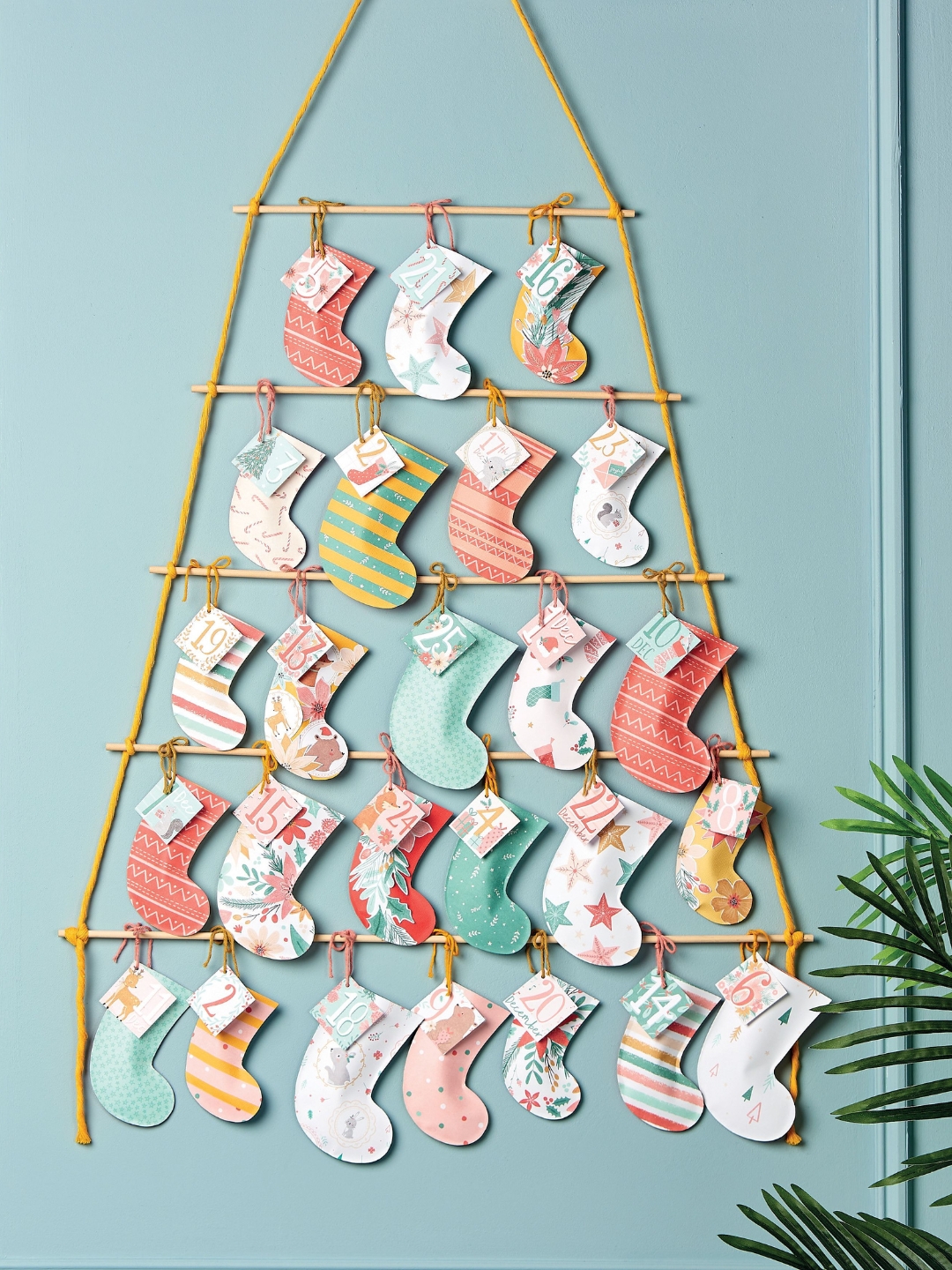 Simple Stocking Advent Calendar Project