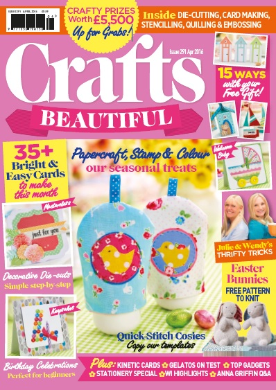 Crafts Beautiful April 2016 Issue 291 Template Pack