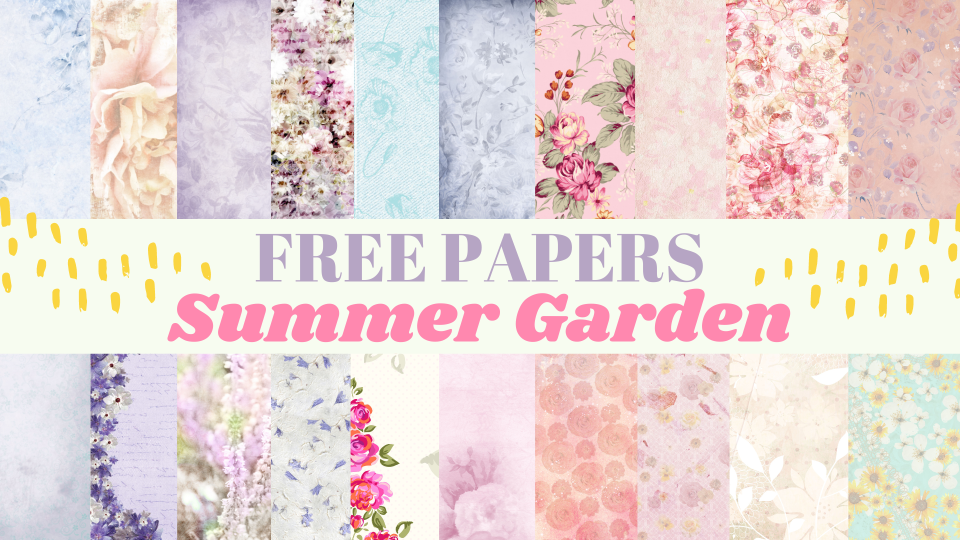 Free Summer Garden Papers