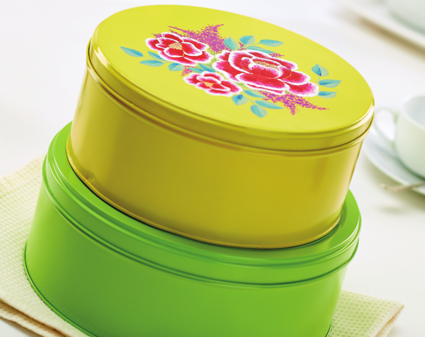 Bright Painted Baking Tins