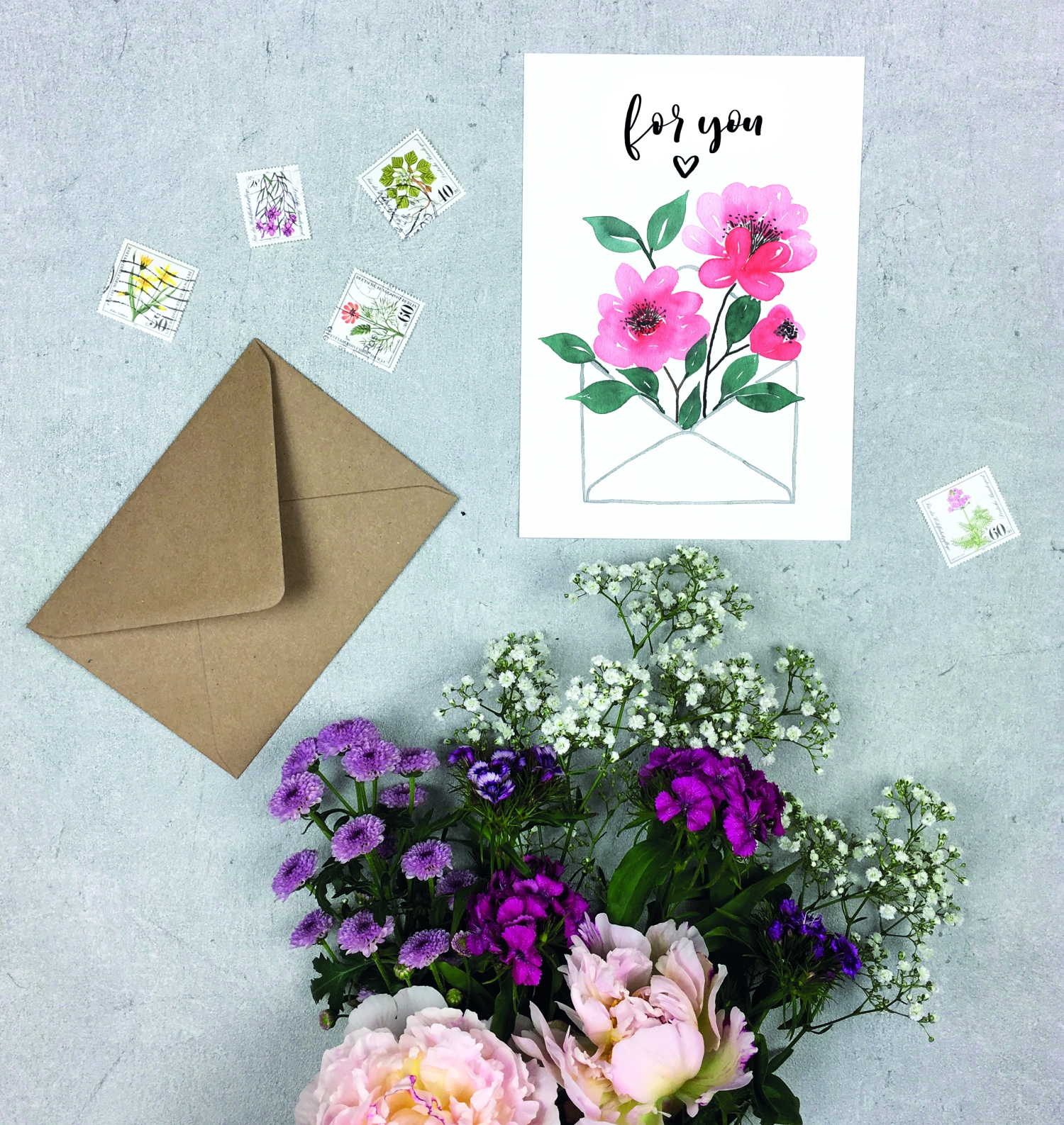 Watercolour a Beautiful Letter