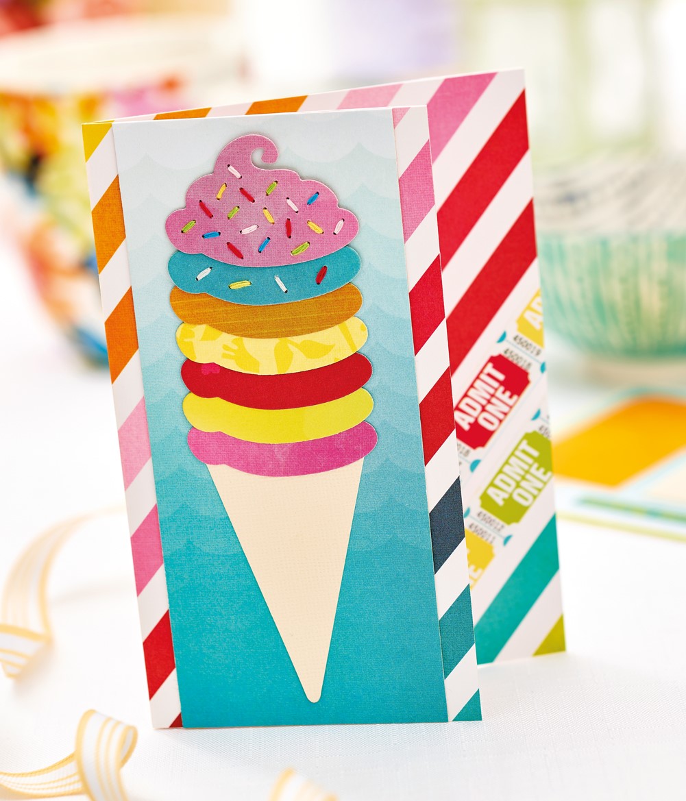Stitched Summer Card