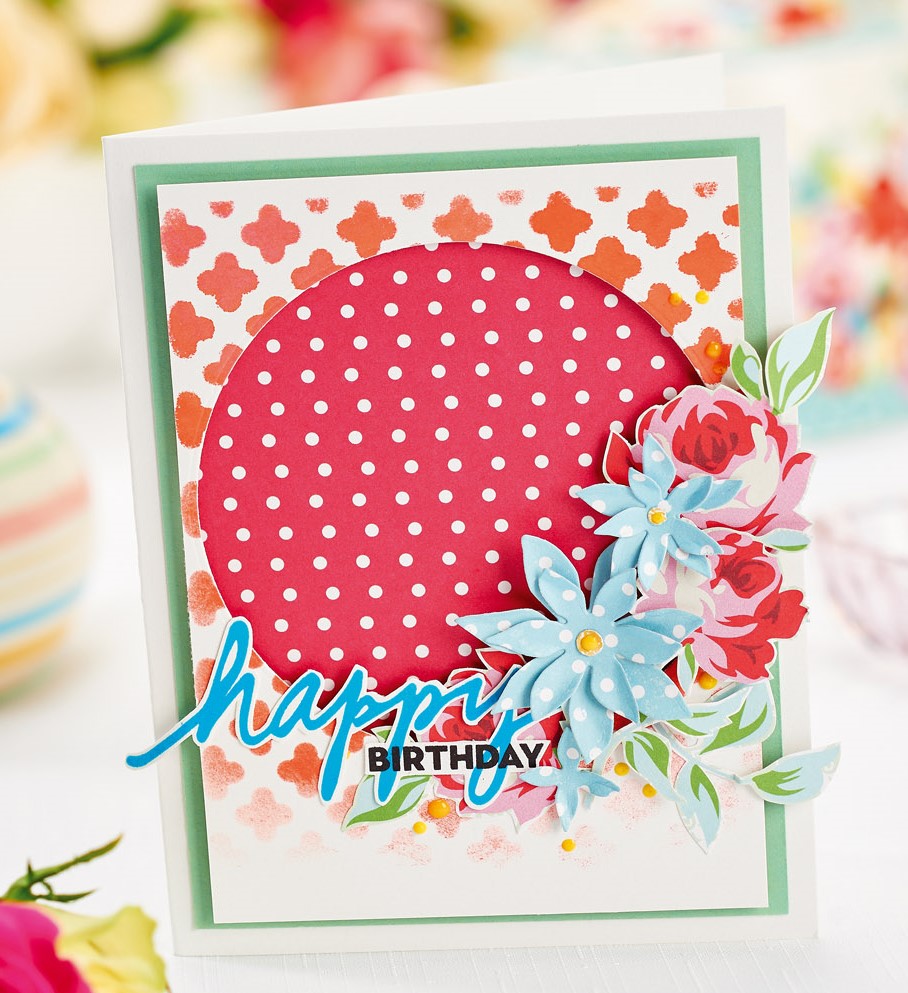 Vintage-Inspired Flower Birthday Cards & Gift Box