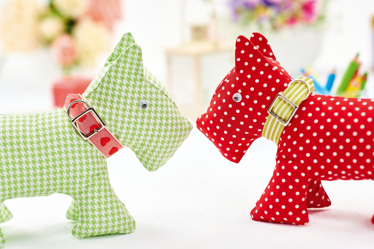 Stitched Scottie Dogs
