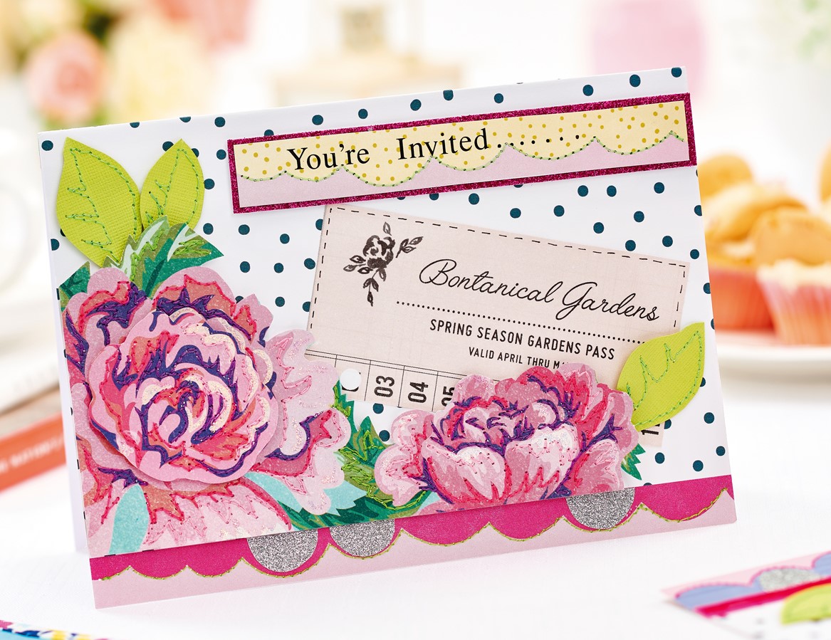 Colourful Garden Party Celebration Card and Runner