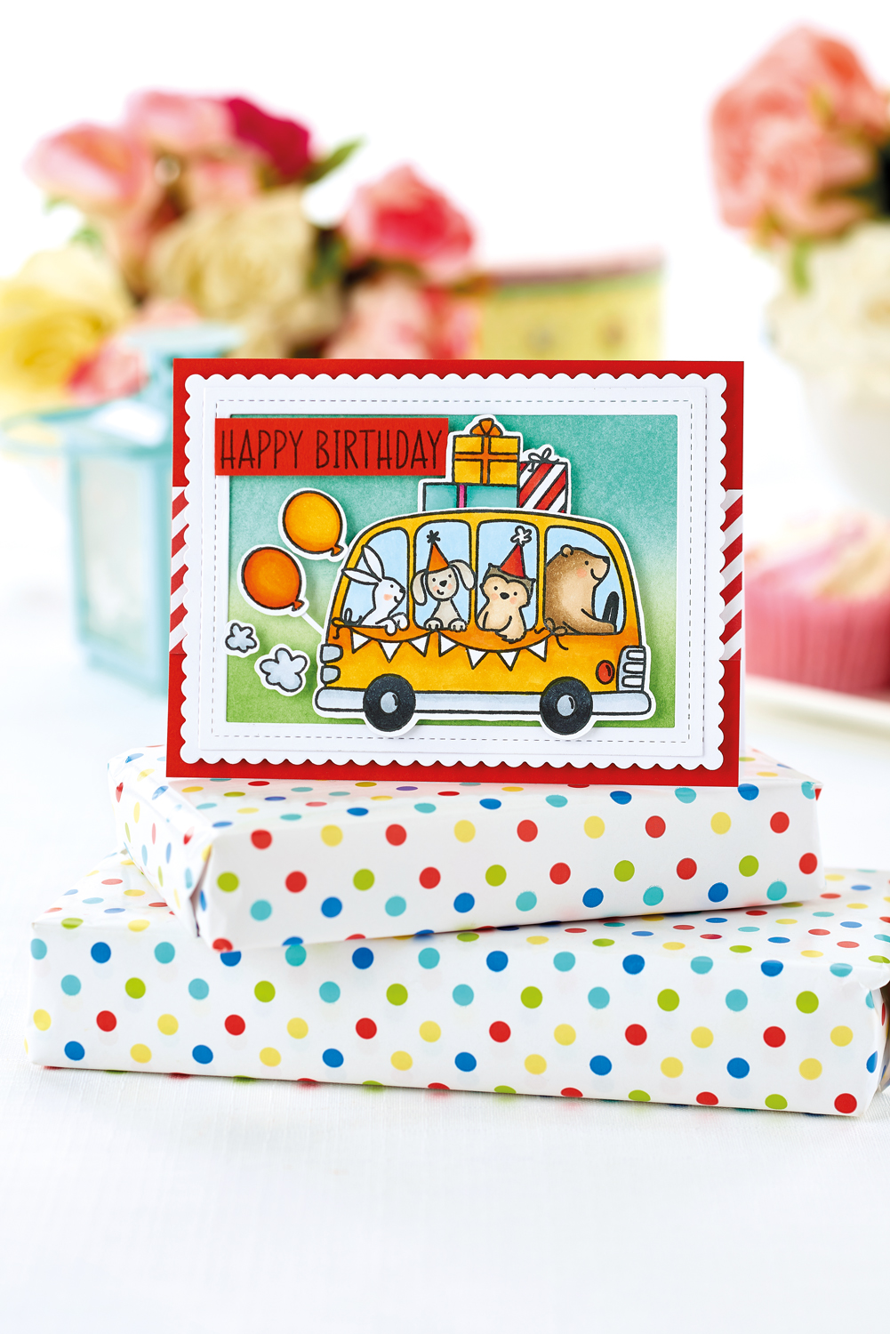 Cute Stamped Birthday Card