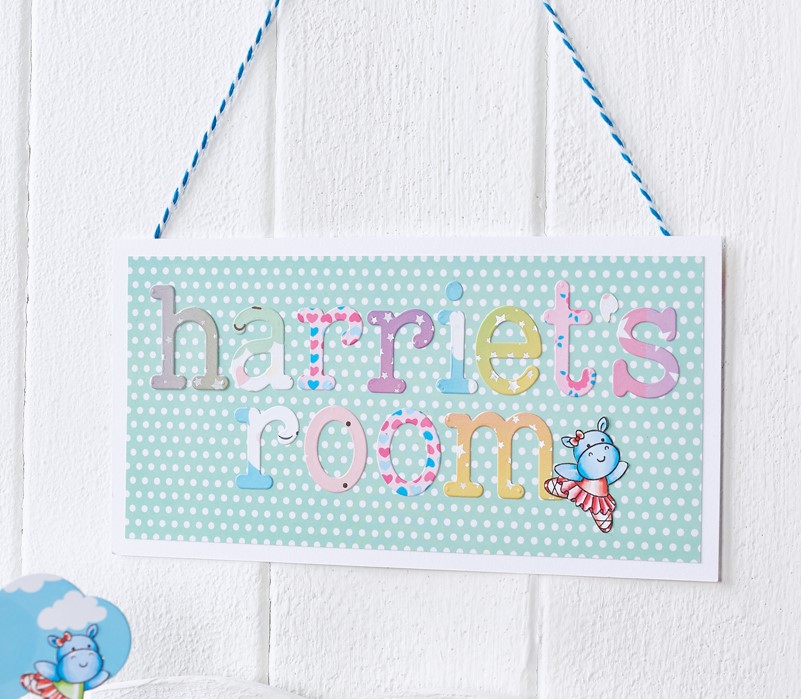 Adorable Hippo Papercraft Set