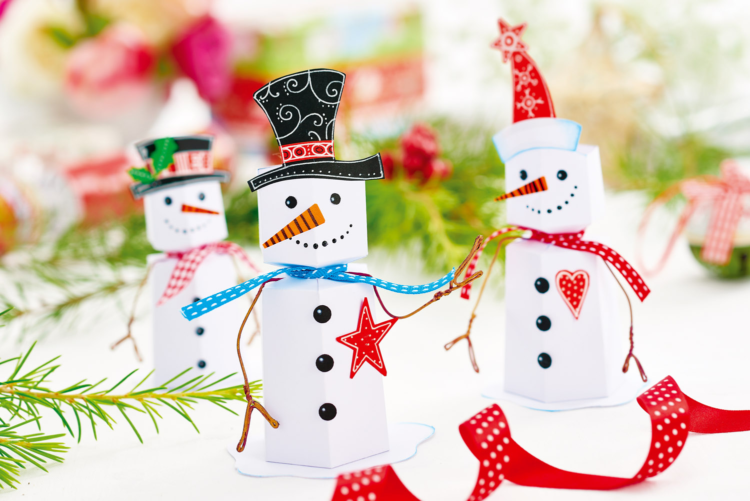 Papercraft Snowman Set