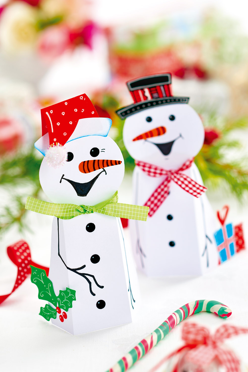Papercraft Snowman Set